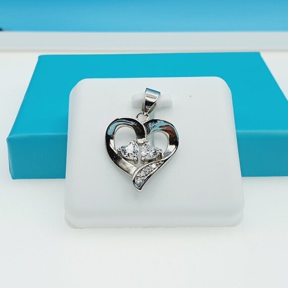 "925 Sterling Silver CZ Beautiful Pendant for Women, 1USPAR4018 - Picture 5 of 11
